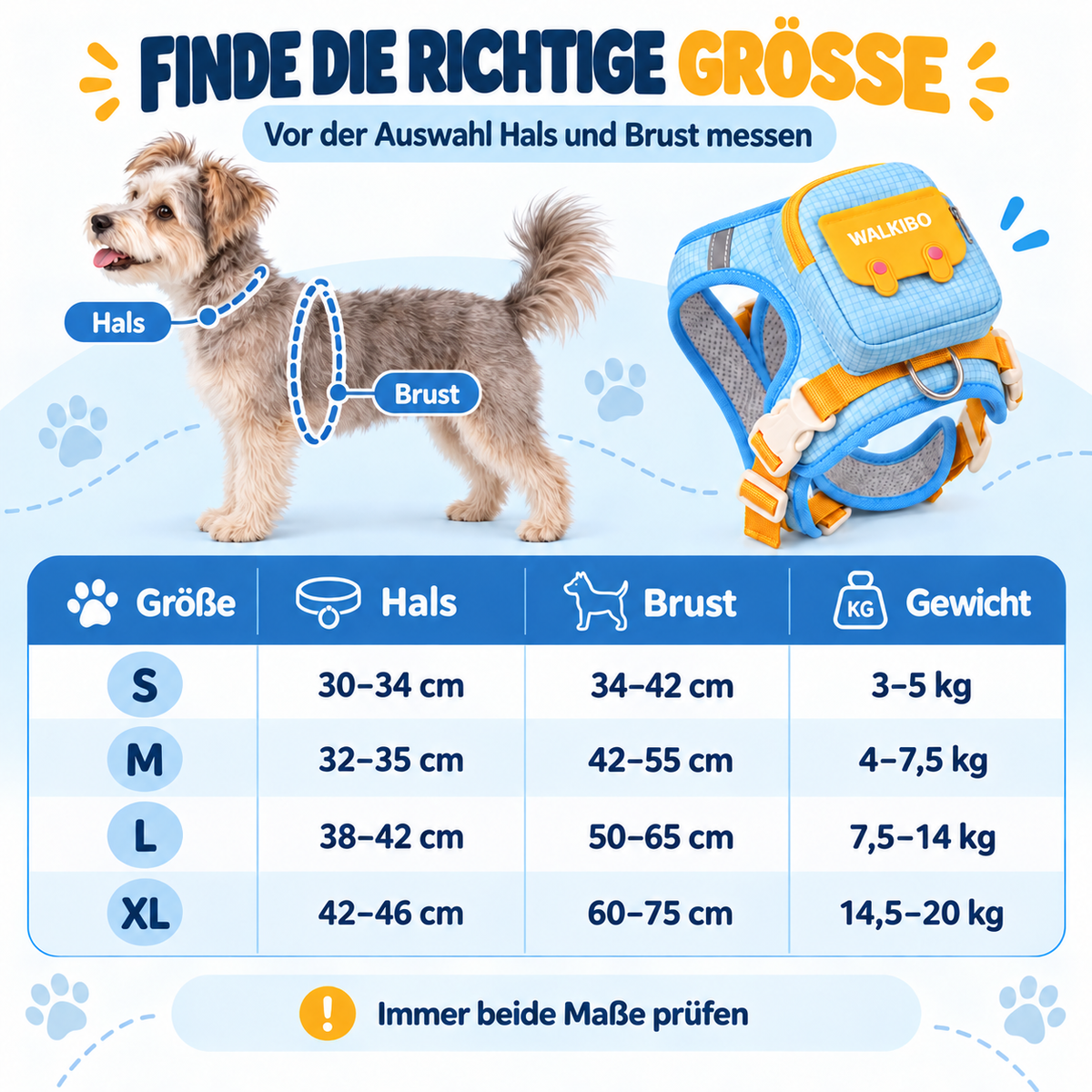 Geschirr-Rucksack – Alles für Ihren Spaziergang