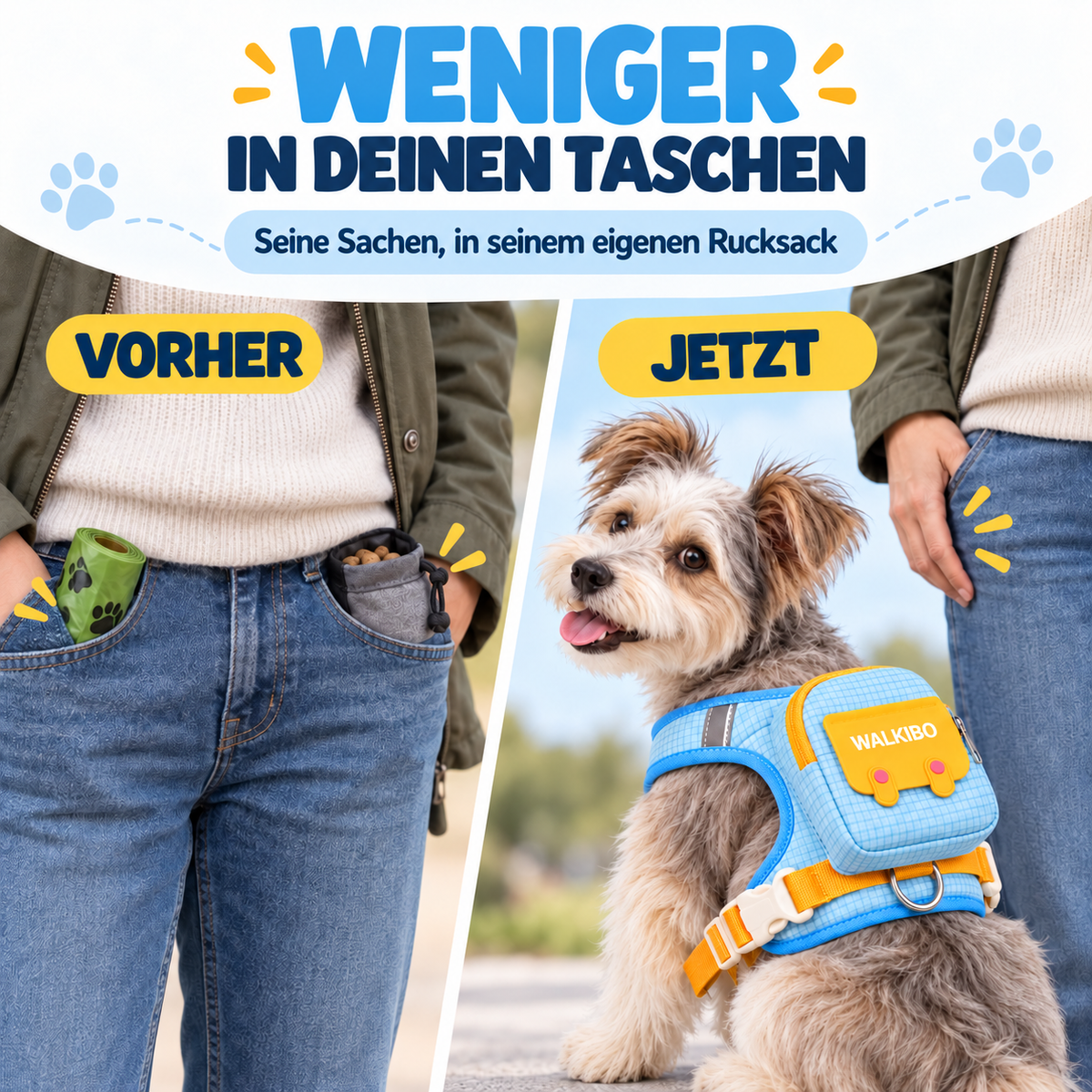 Geschirr-Rucksack – Alles für Ihren Spaziergang